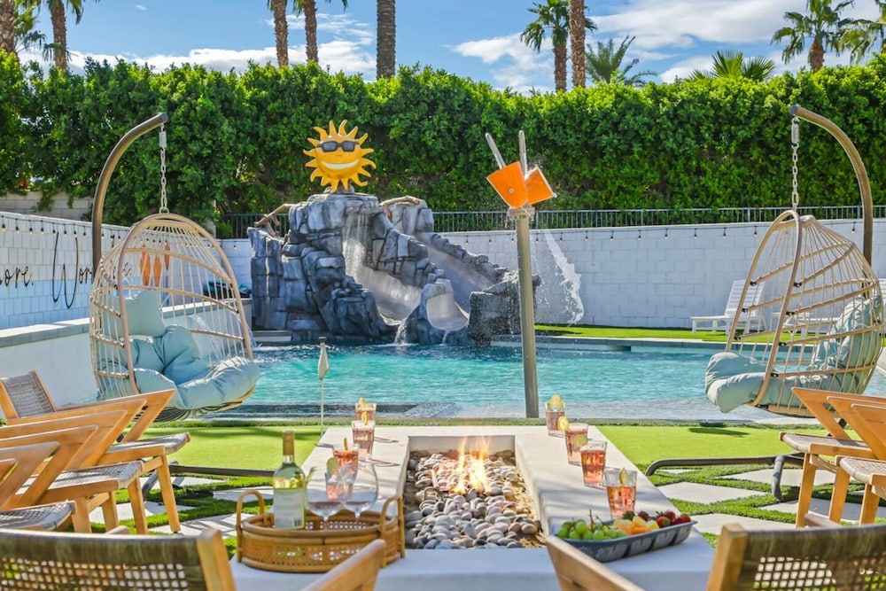 WOW The Hamptons Pickleball Massive Pool Slide - last minute hotel in Indio