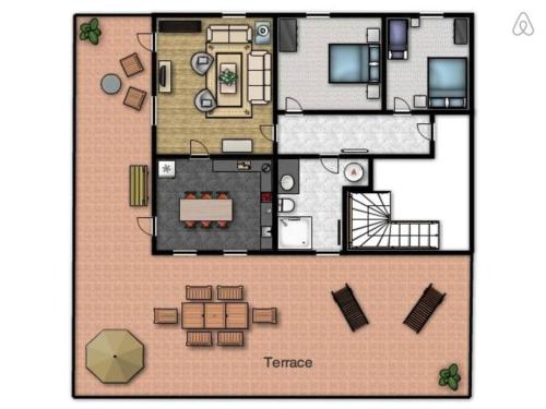 Stylish Penthouse with large terrace in Tolmin, Slovenia