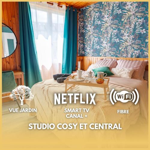 La Rosee Studio Cosy a 50m Des Thermes Vue Jardin Wifi Smart TV