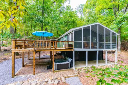 Modern W Fire Pit Deck Grill Hot Tub — Berkeley Springs