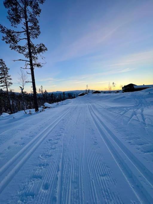 Ny og moderne hytte med sauna jacuzzi og eget spillrom med biljard og dart Gratis elbillading og strøm inkludert i prisen in Fla, Norway