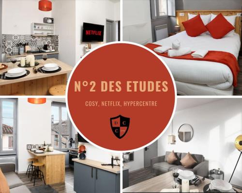 N2 Des Etudes Cosy Hypercentre Wifi Conciergeriedamecarcas in Carcassonne, France
