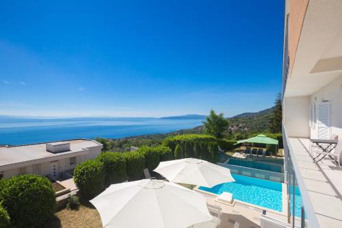Luxury villa Vista with pool and sea view — 4-Star Luxury Hotel in Opatija, Croatia