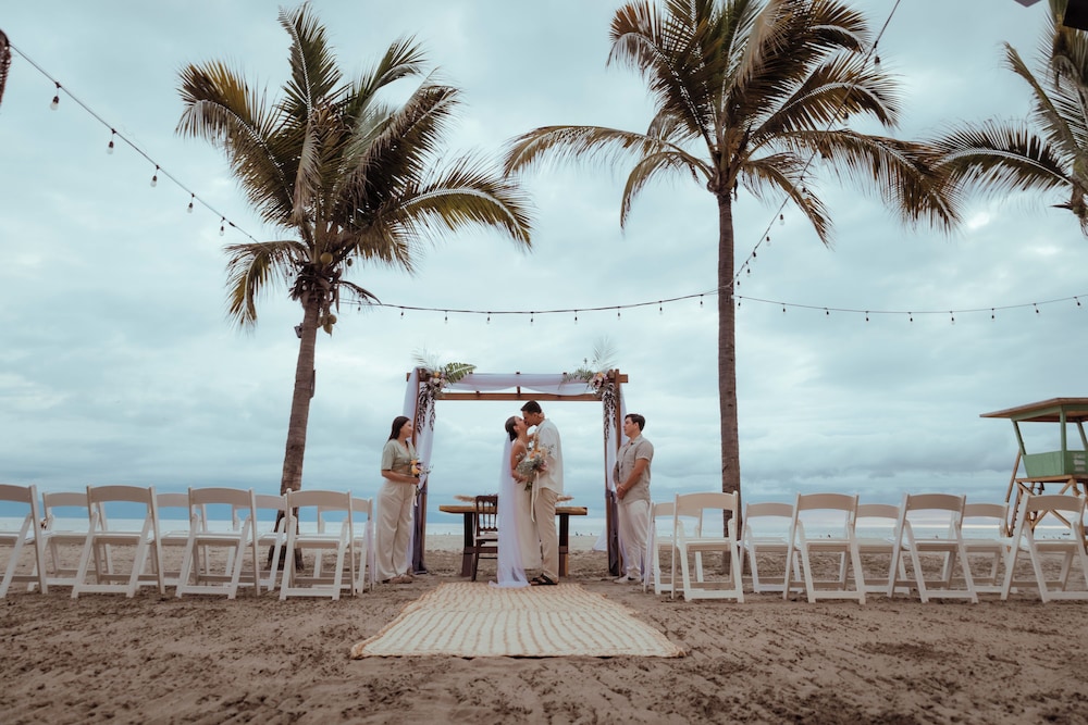 Outdoor wedding area