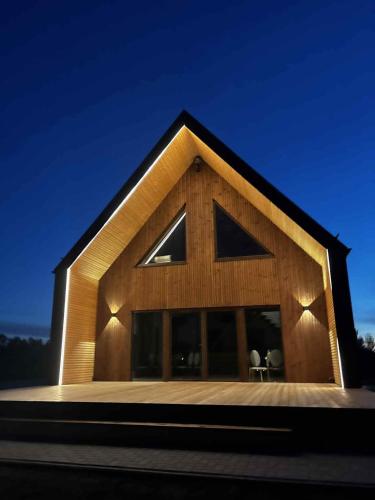 Modern design in quiet nature in Unknown City, Lithuania