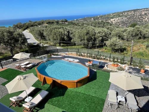 Violetta Nature’s Palace with Private Pool & View in Rethymno, Greece