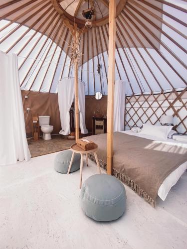 Glamping Iurte Mongole Spiritul Zimbrului — hotel in Vama Buzaului