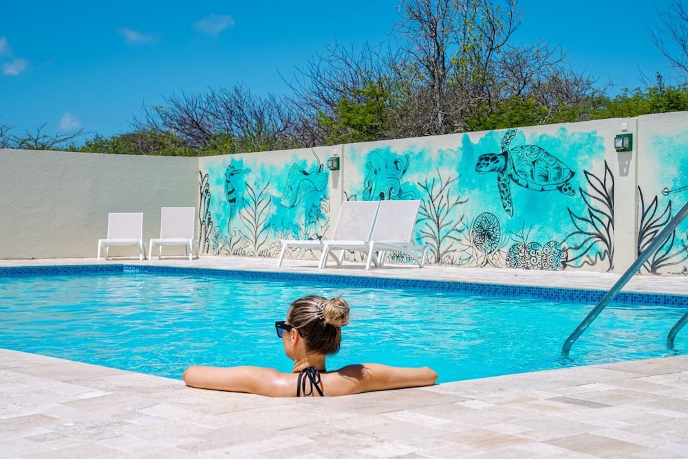 Dream of the Green Flamingo in Willemstad, CURAÇAO