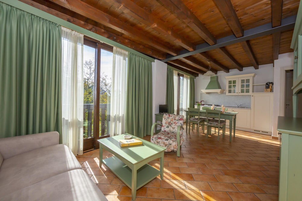 Mimosa in Hilly Area in Gargnano, Italy