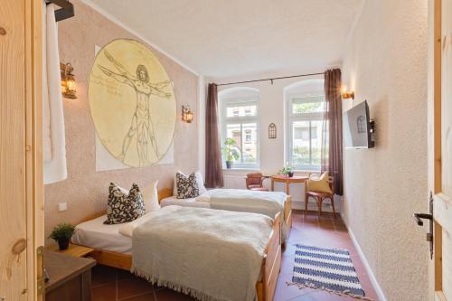 Doppelzimmer II Gästezimmer in Unterkunft mit Gemeinschaftsbad und Gemeinschaftsküche Chemnitz in Chemnitz, Germany