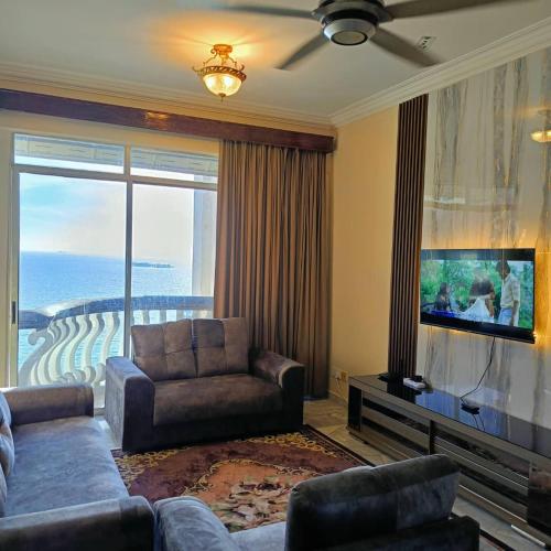 ERICCA 3 Bedroom Seaview Suite Glory Beach Resort PD in Port Dickson, Malaysia