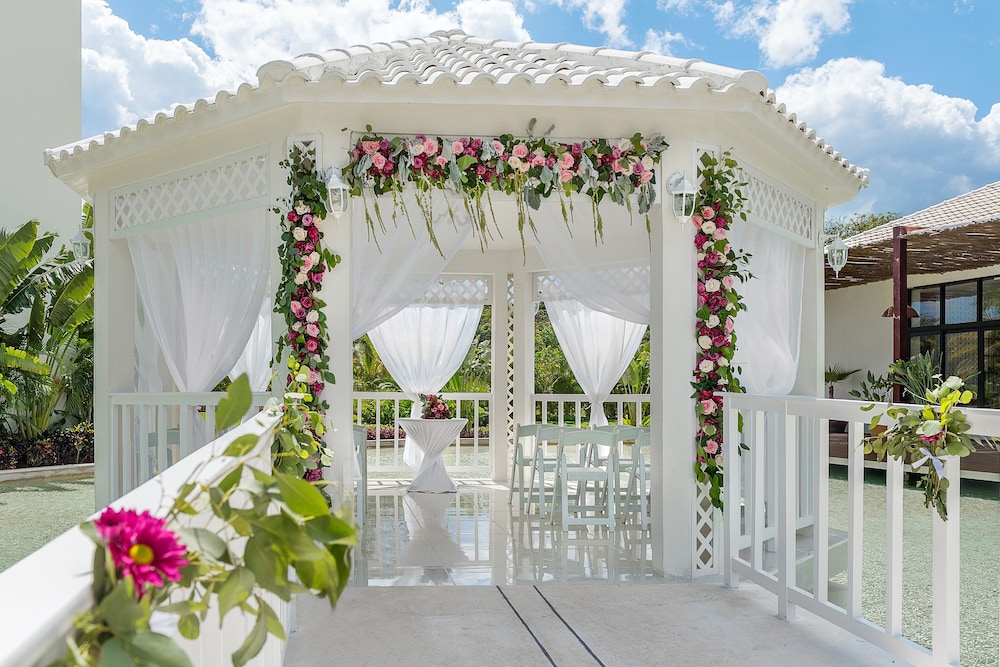 Outdoor wedding area