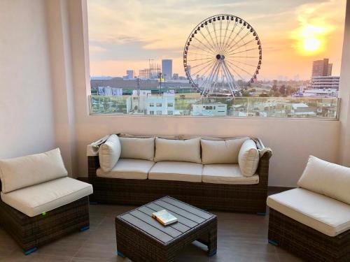 Penthouse in front of Estrella de Puebla 16 guest — 4-Star Luxury Hotel in La Concepcion, Mexico