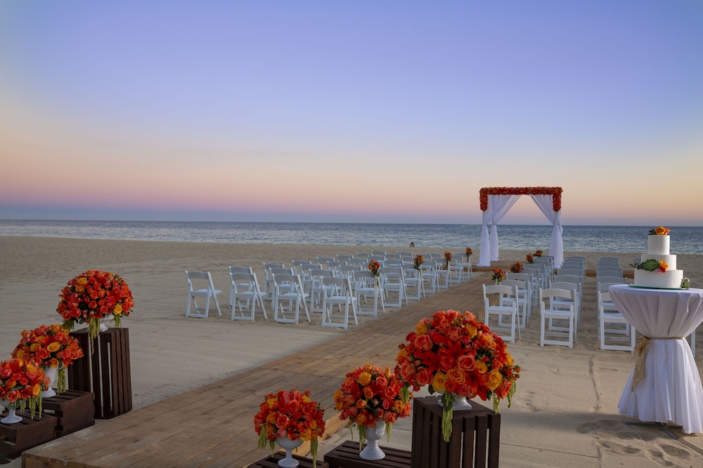 Outdoor wedding area