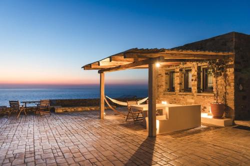 Blue View Uphill in Naxos, Greece