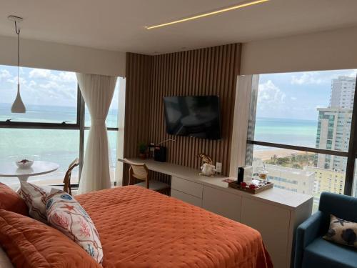 Flat Beira Mar Boa Viagem Beach Class Internacional — 4-Star Luxury Hotel in Recife, Brasil