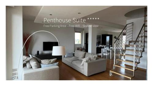 Penthouse Suite Skyline View — 4-Star Luxury Hotel in Busto Arsizio, Italy