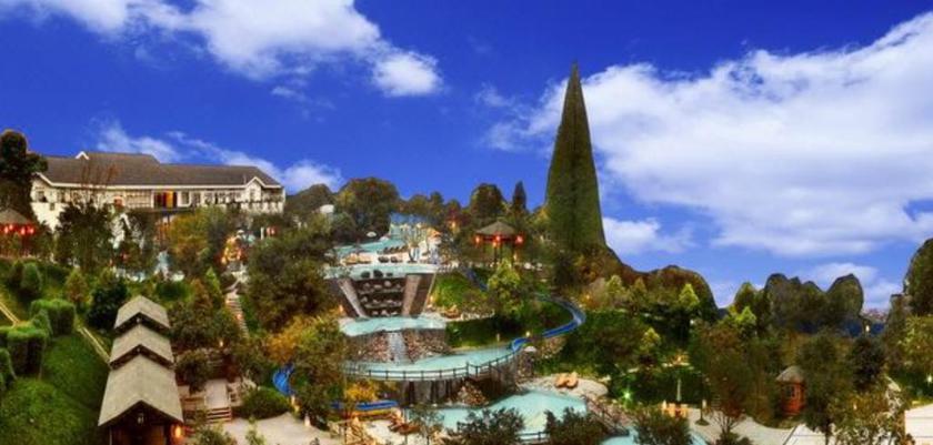 Lingxiu Hot Spring of Emei Mountain in Leshan, People's Republic of China