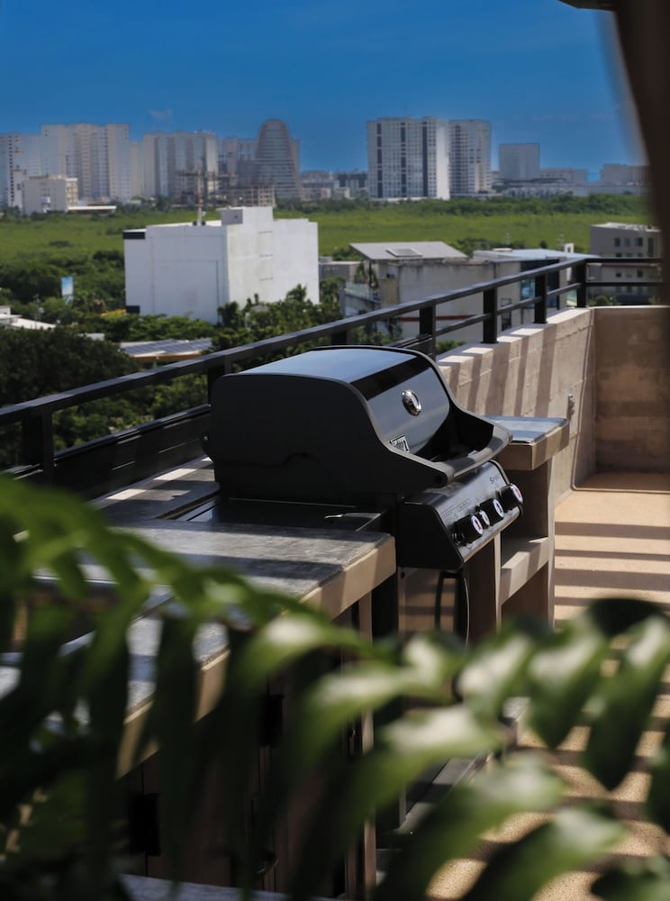 Outdoor banquet area