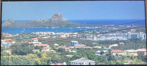 Tropical Harbour View in Unknown City, Saint Lucia