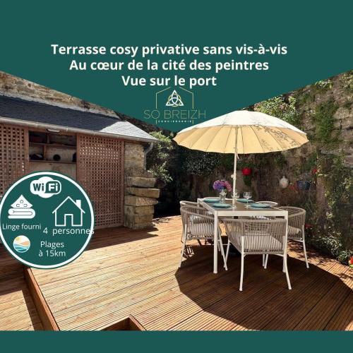 Sur Le Quai Vue Sur Le Port Exterieur Cosy — Pont Aven
