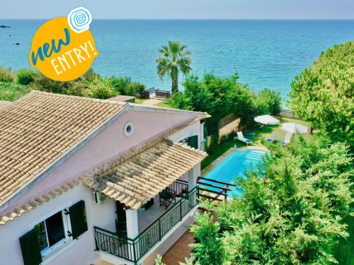 Beachfront Villa Rania with Private Pool by Dadovillas — 4-Star Luxury Hotel in Agios Matthaios, Greece