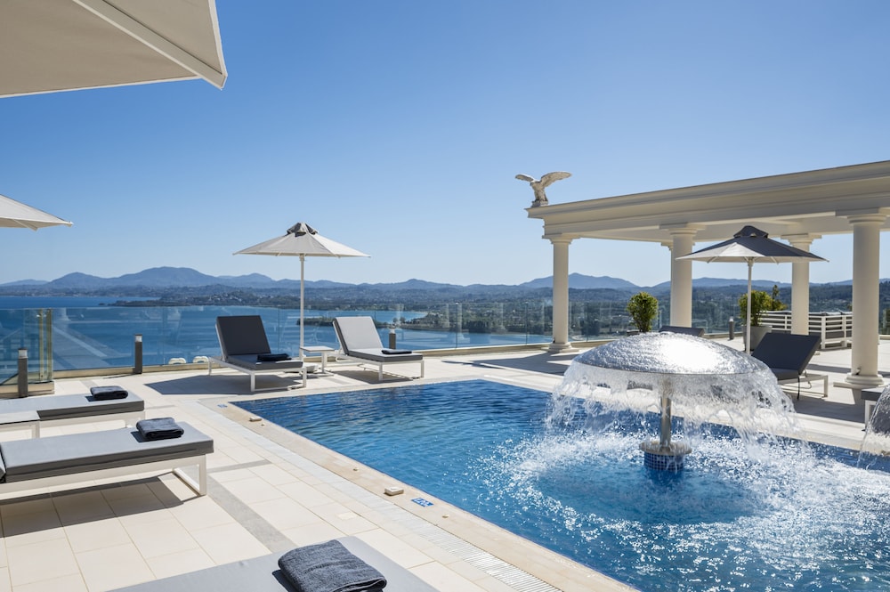 Villa Monte Leone by Konnect with Pool Hot Tub Spa Room & Stunning Seaview — 4-Star Luxury Hotel in Corfu, Greece