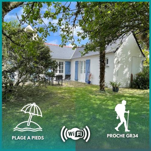 Ty Dany Wifi Plage a Pieds in Crozon, France