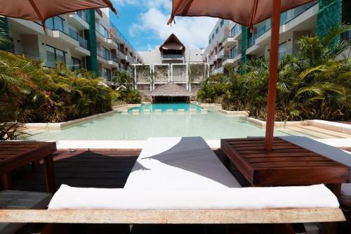New Bamboo Bakal 2 Pool and Relaxation — 4-Star Luxury Hotel in Tulum, Mexico