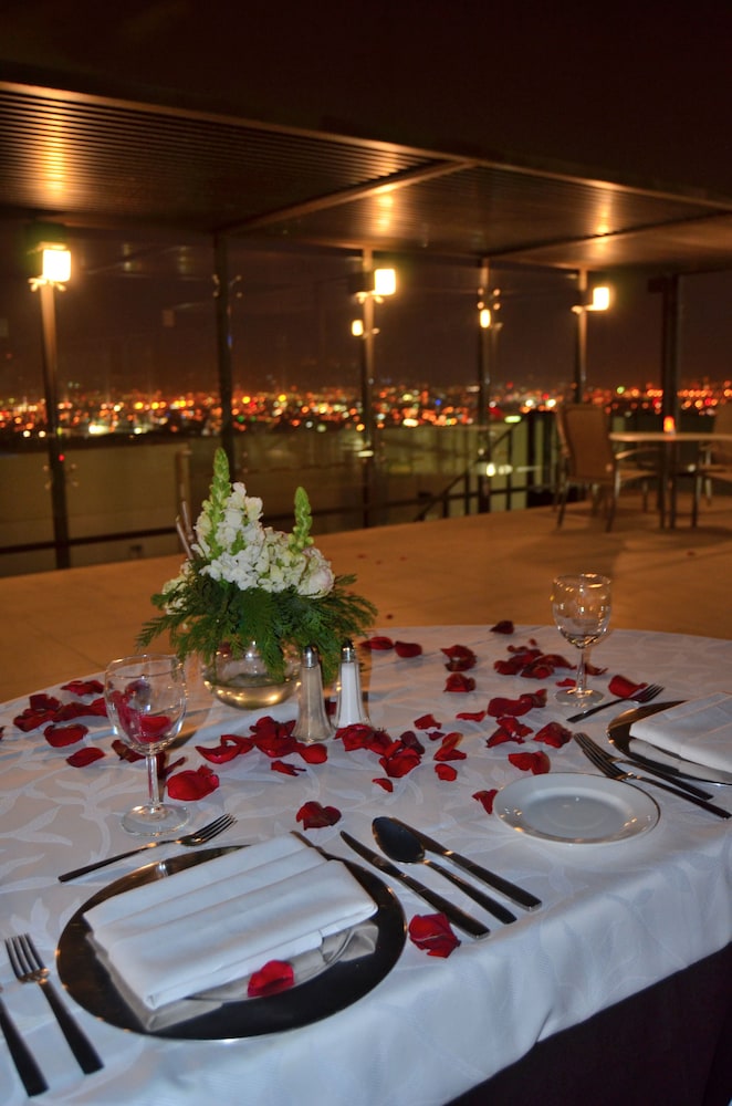 Outdoor banquet area