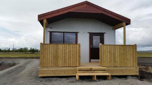 Hekla Cabin 1 Volcano and Glacier View