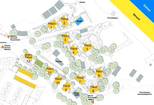 Dünenhäuser Ückeritz UnserUsedomDe FeWo ca40qm mit Parkplatz direkt am Strand 8I1 — 4-Star Luxury Hotel in Koserow, Germany
