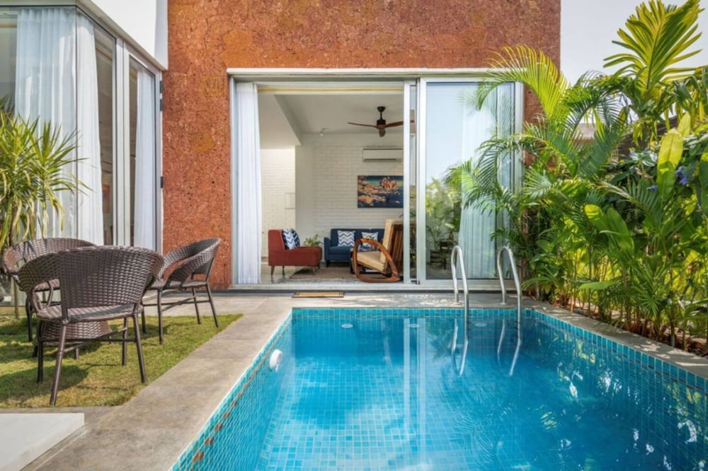 Nova by Hireavilla 2BR w Private Pool in Anjuna in Vagator, India