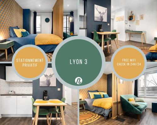 Studio Cosy Avec Parking - carbon neutral hotel in Lyon