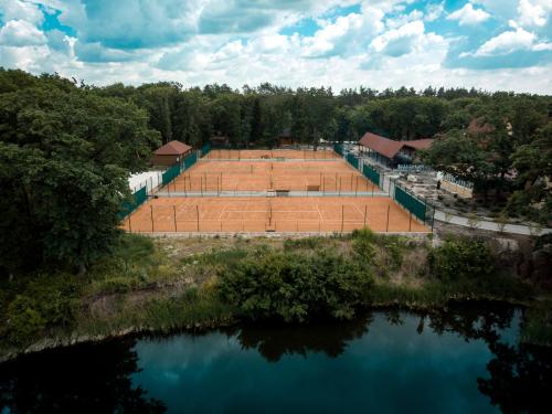 Lake Park in Unknown City, Ukraine