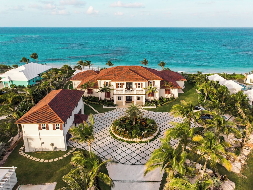Secluded Serenity: Beachfront Estate On Private Acres in Governor's Harbour, Bahamas