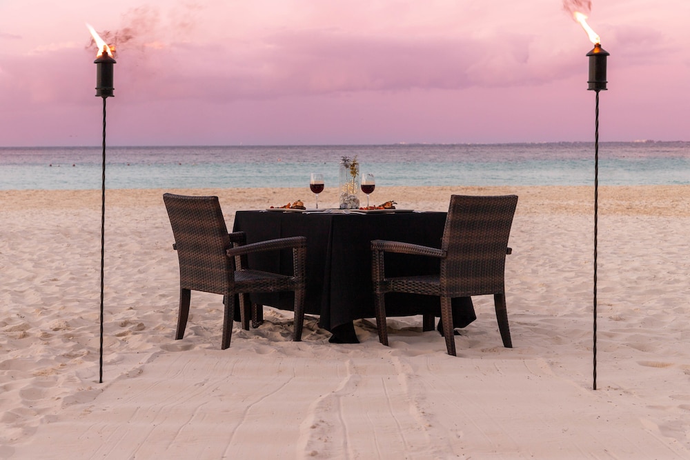 Outdoor banquet area