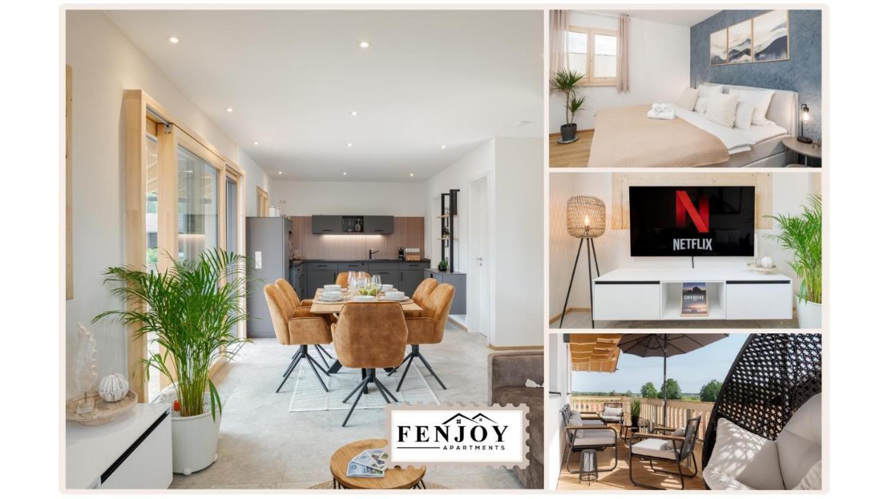 FENJOY Ferienapartments am Chiemsee Balkon BBQ — 4-Star Luxury Hotel in Bernau Am Chiemsee, Germany