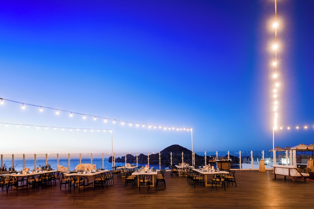 Outdoor wedding area