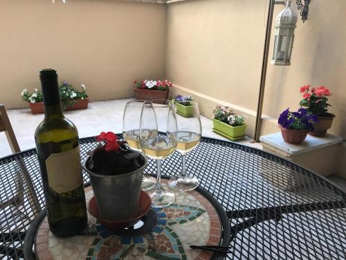 Paola' s home terrace and metro — 4-Star Luxury Hotel in Rome, Italy