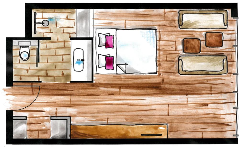 Floorplan Deluxe Room