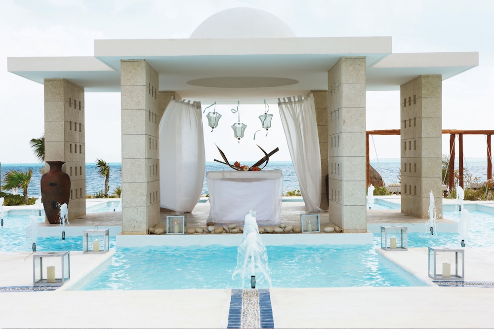 Outdoor wedding area