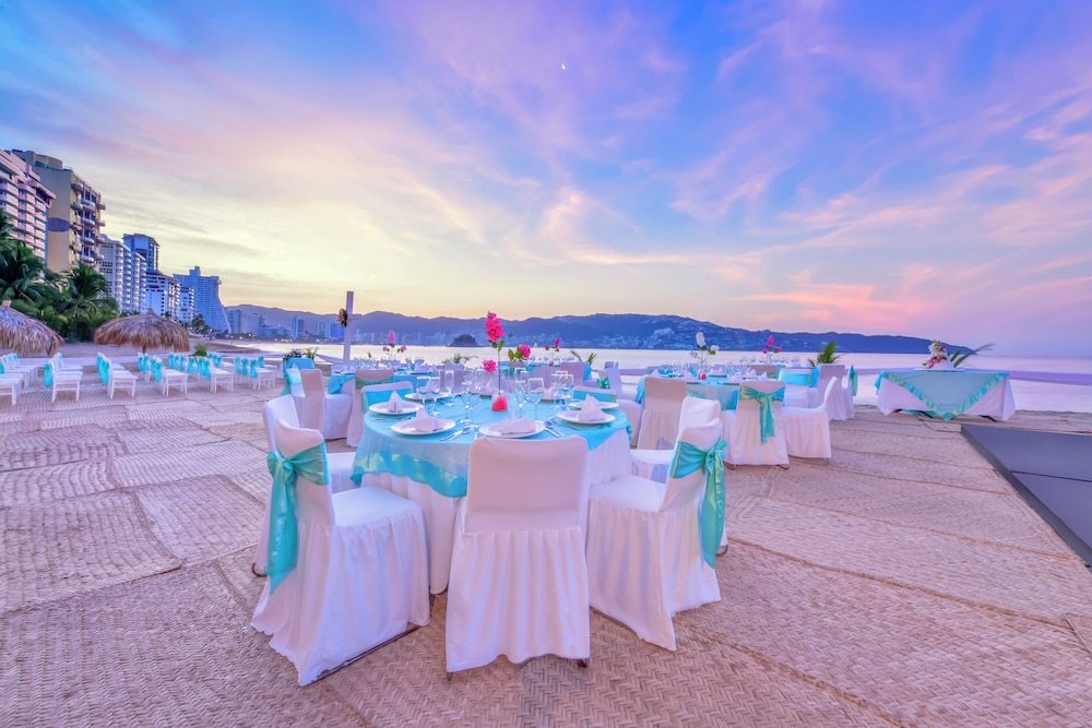 Outdoor wedding area