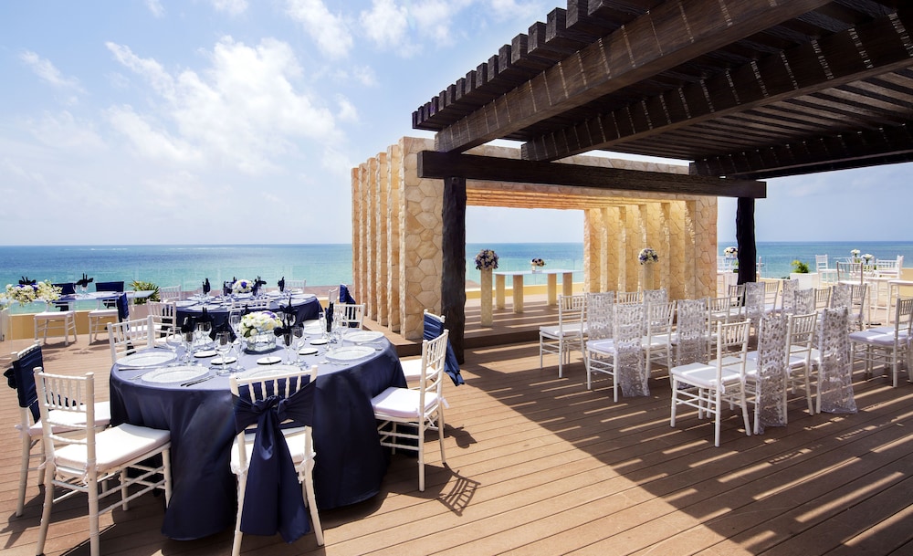 Outdoor wedding area