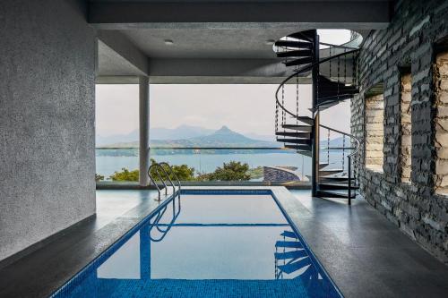 SaffronStays Ahilya Waters 3BR Pawna villa infinity pool 270 terrace views bonfire & AD featured estate — 4-Star Luxury Hotel in Lonavla, India
