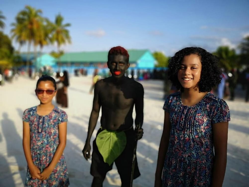 Outdoor banquet area
