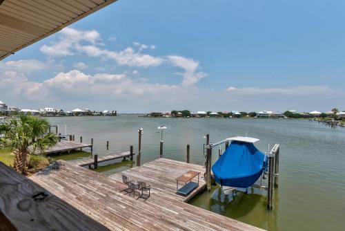 The Pearl Gather by the Gulf dock for fishing in Dauphin Island, United States