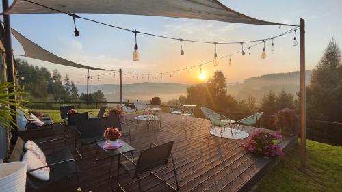 Stodoły w Bieszczadzie domy z sauną i widokiem na góry in Polanczyk, Poland