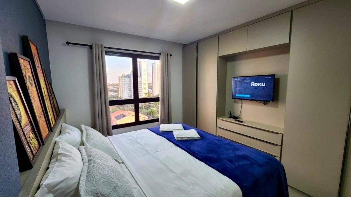 Estúdio com Quarto Privativo TV e Cama Super King — 4-Star Luxury Hotel in Campo Grande, Brasil