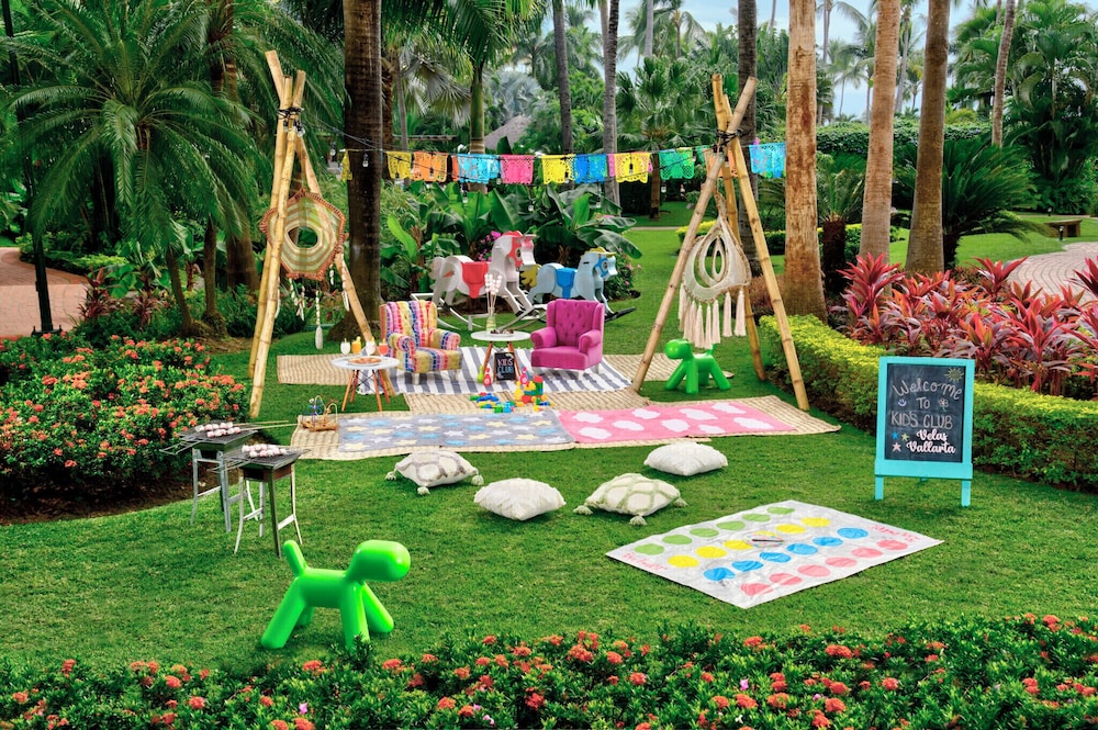 Outdoor banquet area
